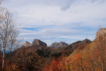 Fototapeta premium Autumn landscapes of Bolshoy Tkhach national park