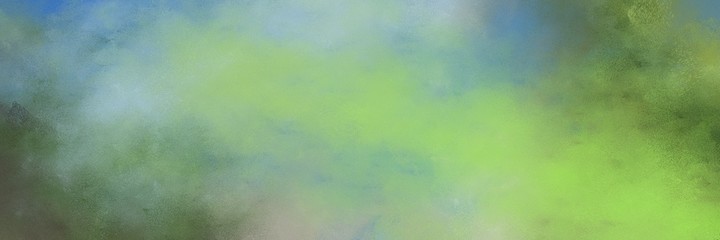 beautiful abstract painting background texture with dark sea green, dark olive green and pastel blue colors and space for text or image. can be used as header or banner