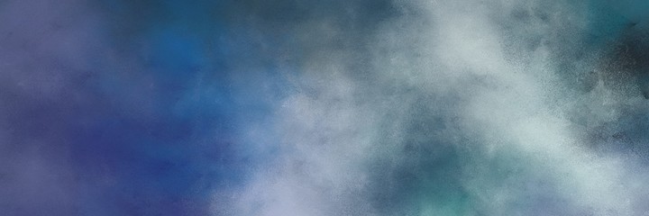 Obraz premium awesome vintage abstract painted background with teal blue, pastel blue and light slate gray colors and space for text or image. can be used as horizontal background graphic