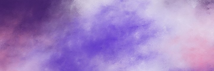 amazing light pastel purple, medium purple and dark slate blue colored vintage abstract painted background with space for text or image. can be used as horizontal header or banner orientation