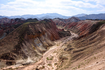 Rainbow Mountains at Zhangye Danxia National Geopark, Gansu, China