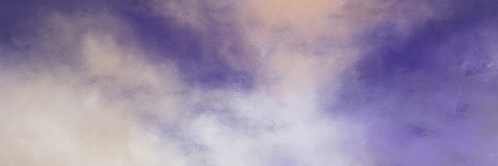 decorative pastel purple, light slate gray and dark slate blue colored vintage abstract painted background with space for text or image. can be used as header or banner
