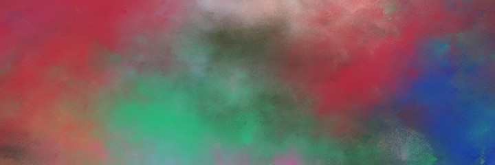 amazing vintage abstract painted background with pastel brown, indian red and teal blue colors and space for text or image. can be used as horizontal background graphic