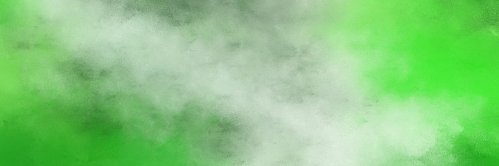 amazing vintage abstract painted background with ash gray, lime green and moderate green colors and space for text or image. can be used as horizontal background graphic