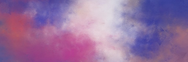 amazing vintage abstract painted background with antique fuchsia, thistle and dark slate blue colors and space for text or image. can be used as horizontal background texture