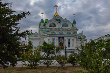 Fototapeta na wymiar Church of the Holy Great Martyr Catherine in Feodosia (Crimea)