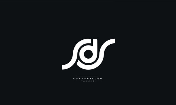 SDS Letter Business Logo Design Alphabet Icon Vector Symbol