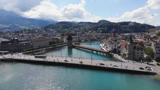 Wonderful city of Lucerne drom above - travel photography