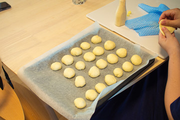 家庭で作った手作りのパン