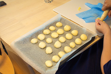 家庭で作った手作りのパン