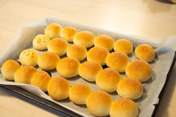 家庭で作った手作りのパン
