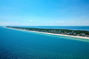 St. George Island,  Franklin County, Florida - AERIAL VIEW - Beach and Island Views - May 2020