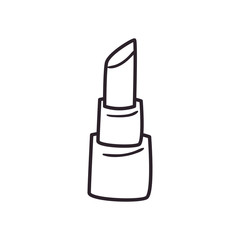 lipstick line style icon vector design