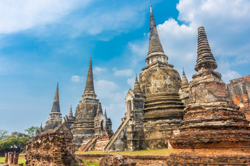 Obraz premium Ruins of Ayutthaya Temples, Thailand