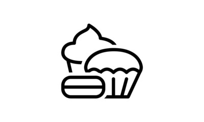 dessert icon ice cream cup etc