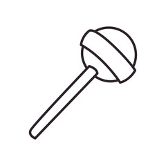 sweet candy line style icon vector design