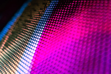 CloseUp LED blurred screen. LED soft focus background. abstract background ideal for design.