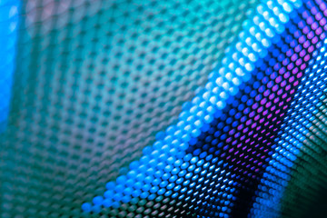 CloseUp LED blurred screen. LED soft focus background. abstract background ideal for design.