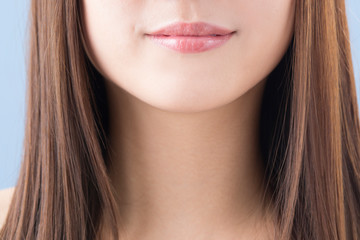 Obraz premium 女性の口元