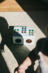 The children music speaker retro style