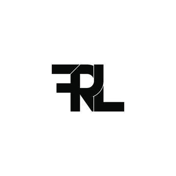 frl letter original monogram logo design