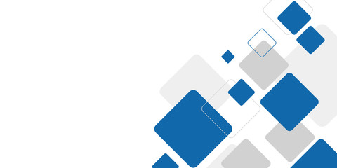 Blue white grey background with abstract geometric modern element for banner, presentation design and flyer 