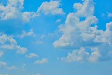 blue sky with clouds