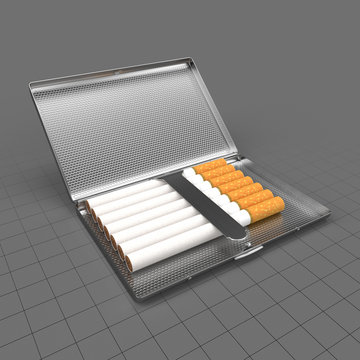 Open cigarette case 1