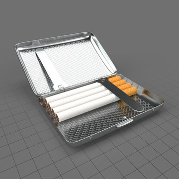 Open cigarette case 2