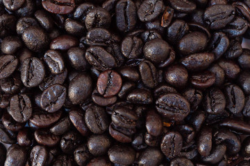 handful of coffee beans