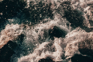 Textured Crashing Ocean Waves