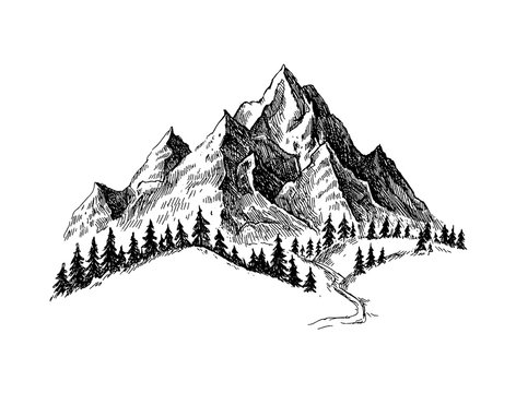 Mountain Sketch Vector Images (over 17,000)-tmf.edu.vn