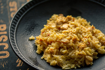 Yellow rice with chicken