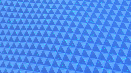 Abstract concept 3D rendering image isolated background shapes blue triangles abstract