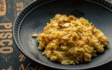 Yellow rice with chicken