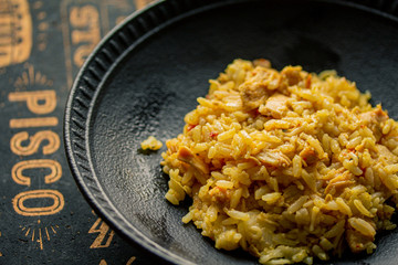 Yellow rice with chicken