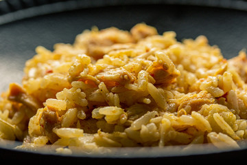 Yellow rice with chicken