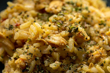 Yellow rice with chicken