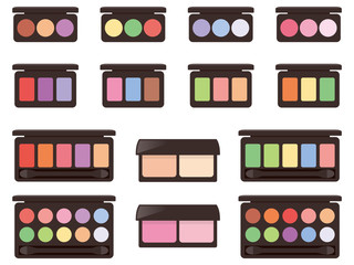 アイシャドウのイラスト　美容　ビューティー　化粧品