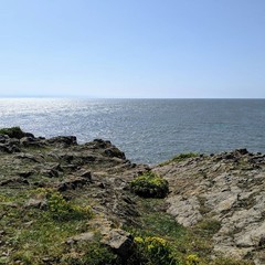 rocks and sea