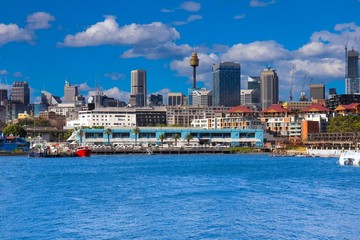 Panoramic View of Sydney CBD Skyline and the Harbour foreshore 