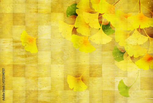 紅葉 イチョウ 秋 背景 Wall Mural Wallpaper Murals J Boy