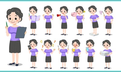 Fototapeta premium アクティブな年配の主婦