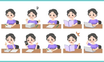 アクティブな年配の主婦