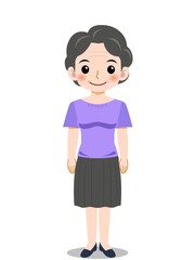 アクティブな年配の主婦