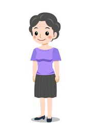 アクティブな年配の主婦