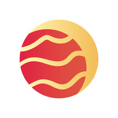 moon gradient style icon vector design
