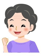 アクティブな年配の主婦