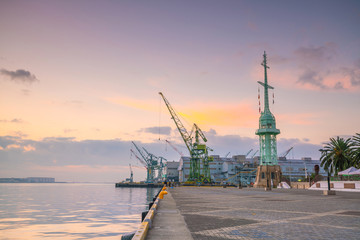 Fototapeta premium Skyline and Port of Kobe in Japan