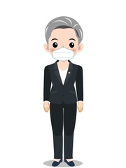 スーツを着た国会議員